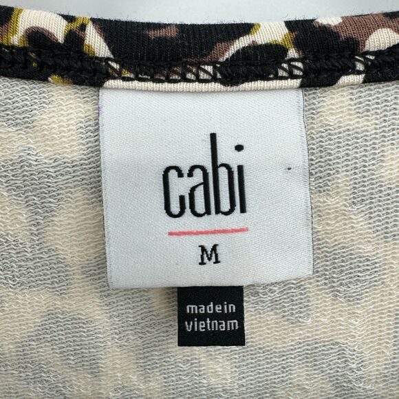 CABI Leopard Print Knotty Sleeveless Tank Top Size M - Picture 4 of 5